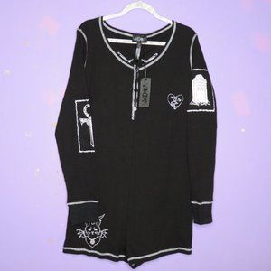 **NWT**   WIDOW GOTH ROMPER  Dollskill Dolls Kill